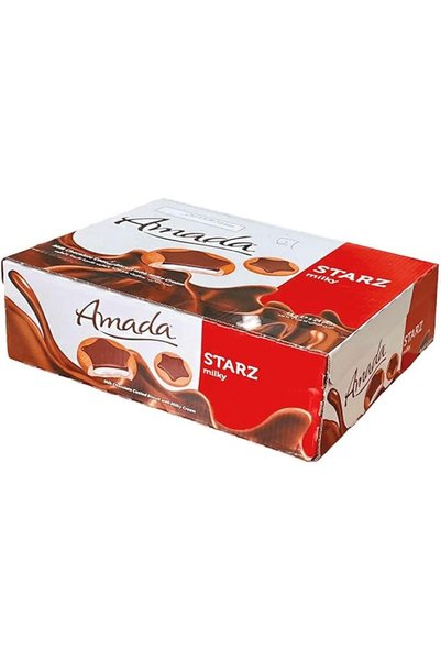Generic بسكويت شوكولاتة أمادا بنكهة الحليب، مغطى بكريمة الحليب، 37.5 جم × 24