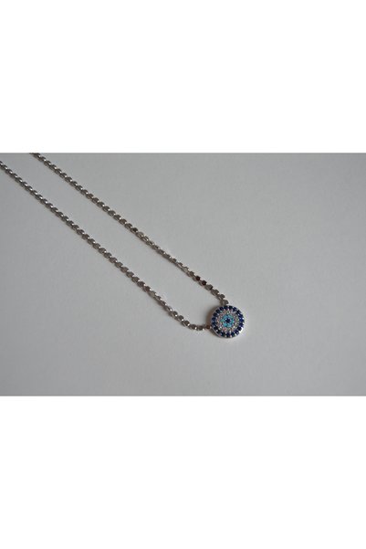 Nazar Boncuklu Silver Kolye