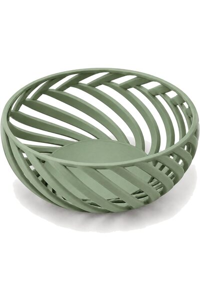 Generic Spiral Lattice Decorative Bowl, 23 cm Modern Geometric Centerpiece fo...