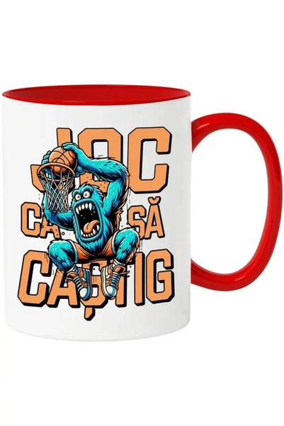 INOVATIX Gorilla High Jump Mug Basketball Active Sport, 330ml, Ceramic With R...