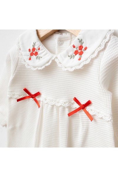 phokaia Barbosa Pugi Baby Girls' 4-Piece Luxury Natural Hospital Outfit / Nam...