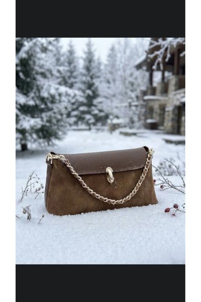 çkn sedat çakan çanta & fular & aksesuar Genuine suede leather women's handbag