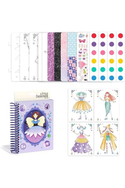 SYOSI Fashion Design Sketchbook Set, Watercolor Drawing Book with Stencils St...