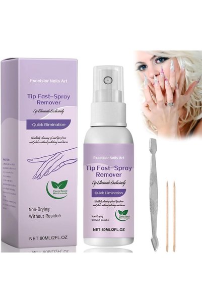 Yelajoy Solid Gel Nail Polish Remover Spray Kit, No Soak, No Wrap Needed for ...