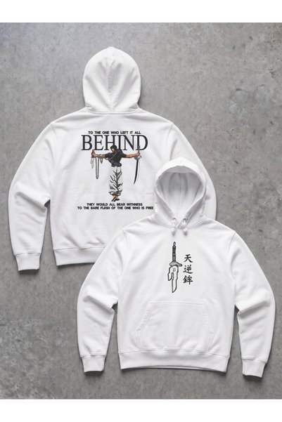 Silkensoul Unisex White Jujutsu Kaisen Toji Fushiguro Front and Back Embroide...