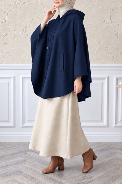Moda Hayme معطف شتوي نسائي بغطاء للرأس.