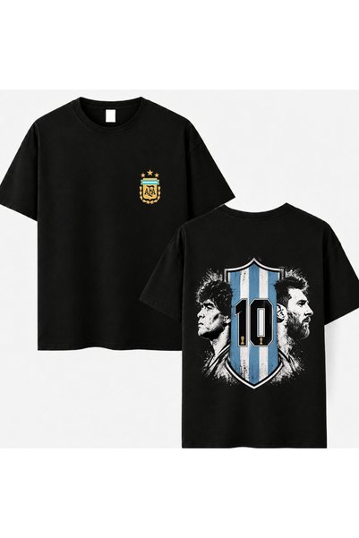PANDORICA Tricou unisex oversize din bumbac 100%, cu imprimeu cu legendele ar...