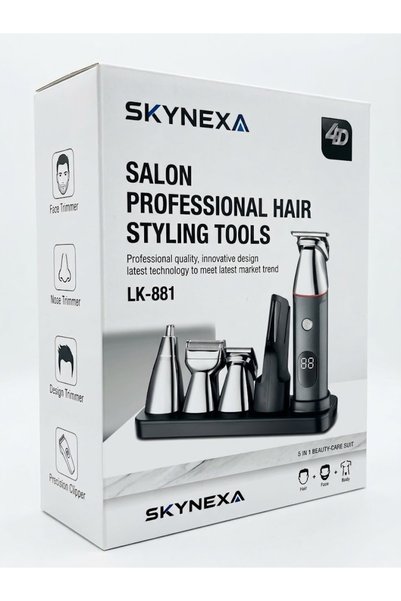 Skynexa Salon Professional 5-in-1 Grooming Kit & Hair Styling Tools – Model L...