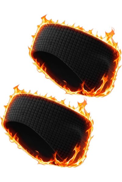 TERRIFI Double Thermal Winter Ear Warmer Headband, Waffle Fleece Helmet Compa...