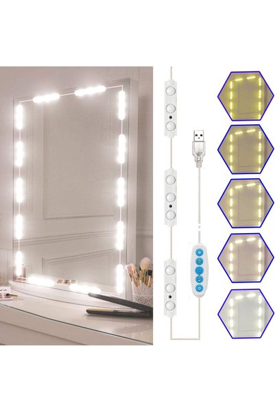 GENERAL selfila Led Vanity Mirror Lights Kit, 5 Color Hollywood Style Vanity ...