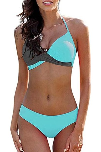 CheChury Costum de baie pentru femei CheChury, bikini push-up din 2 piese, cu...
