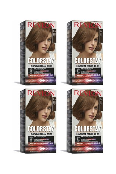 Revlon 4x PACHET Vopsea de păr Colorstay, Nuanță Caramel 6.35