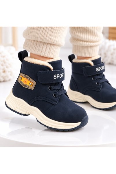 Superbaby Μπότες με γούνινη επένδυση και κλείσιμο με βέλκρο, μοντέλο Lucas, Ο...