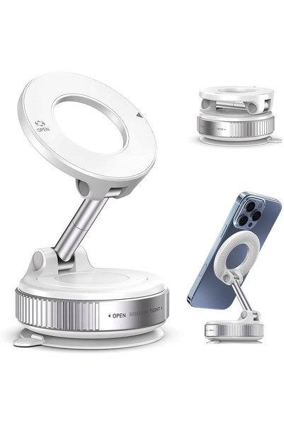 GENERAL Vacuum Magnetic Suction Phone Holder, Foldable and Retractable Hands-...