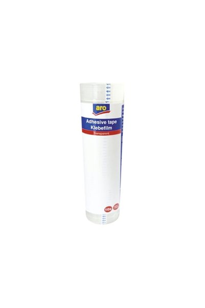Aro Bandă adezivă transparentă 12mm x 30m, set de 10 bucăți