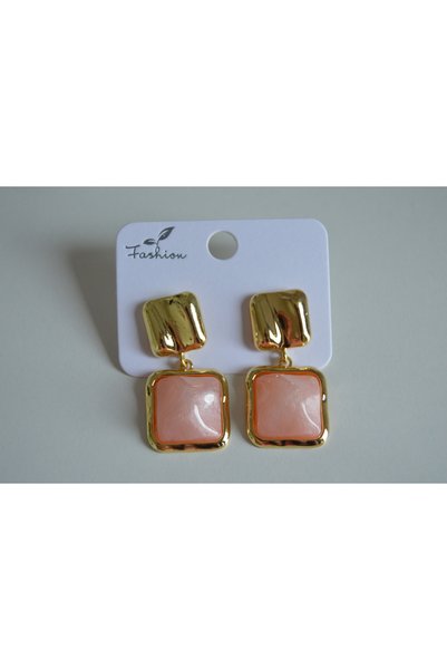 Gold Pembe Küpe