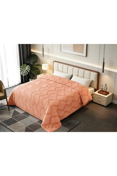 Cannon Wavy Raschel Embossed Blanket 180X240cm - 100% Polyester