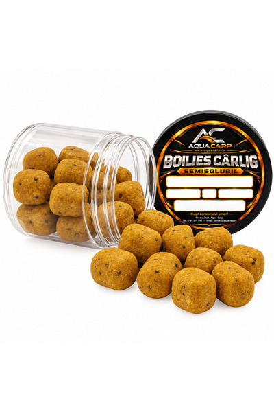 Aqua Boilies Carlig Semisolubil 18x24MM Miere & Porumb 150GR