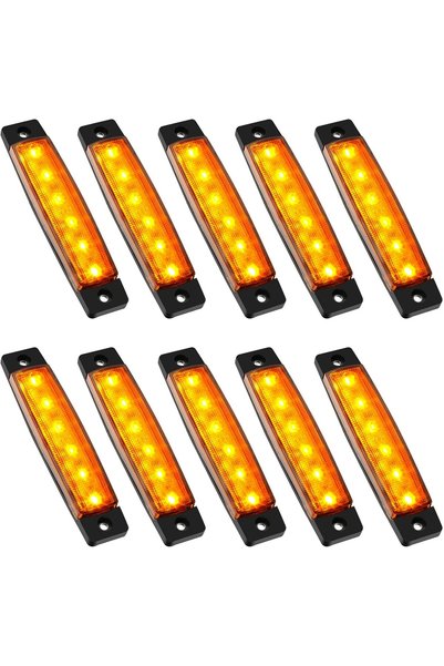 PSEQT 10 قطع من أضواء LED الشريطية للسيارات، مجموعة إضاءة تحت العجلات ورفارف ...