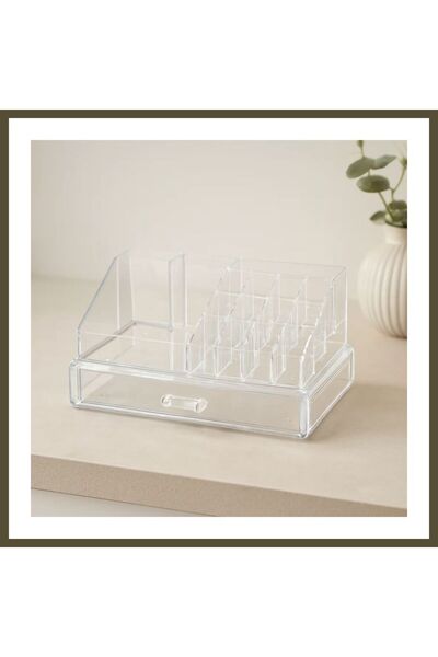 northcity n 16-Compartment Makeup and Jewelry Organizer - Crystal Plastic BX