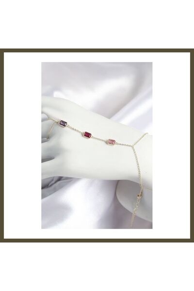 northcity n Rice-Colored Zircon-Set Rectangular-Style Modal-Colored Women's S...