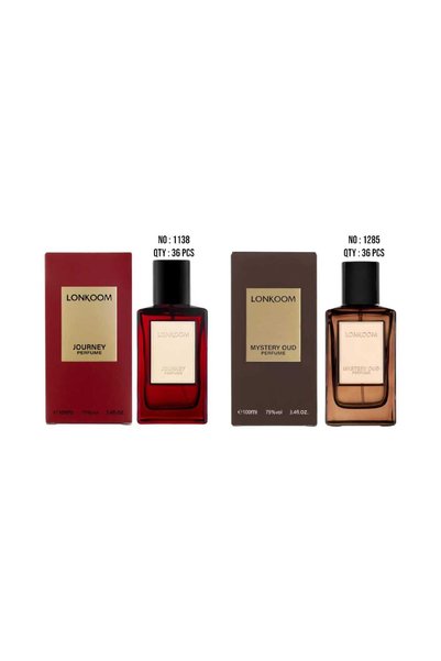LONKOOM عطرين من لونكوم (لونكوم جيرني- 100 مل +عطر (لونكوم ميستري عود - 100 مل