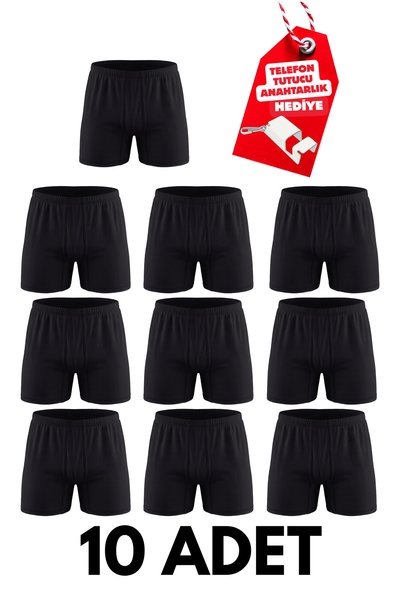 Seher Yıldızı 10 perechi de boxeri pentru bărbați, 100% bumbac, croială lejer...