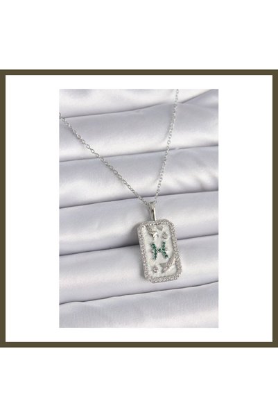 northcity n 316L Stainless Steel Silver-Colored Chain Pisces Zodiac Sign Zirc...