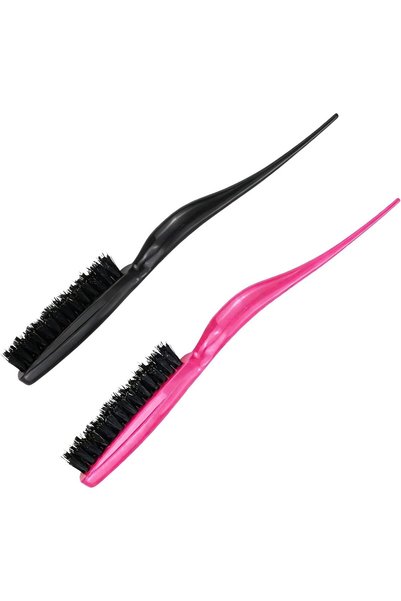 Duomama 2-Piece Hair Brush Set for Women - Slick Back and Teasing Brushes for...