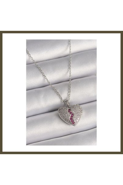 northcity n 316L Stainless Steel Silver-Colored Chain Necklace with Zircon St...