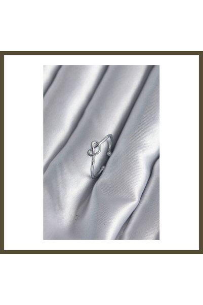 northcity n Silver-Colored Knot-Style Modal Women's Ring BX