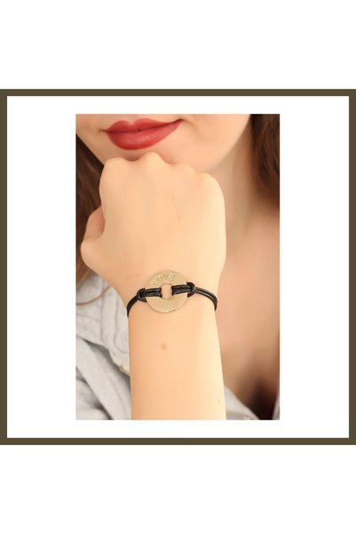 northcity n LOVE (In Love) Black Leather Cord Unisex Mood Bracelet BX