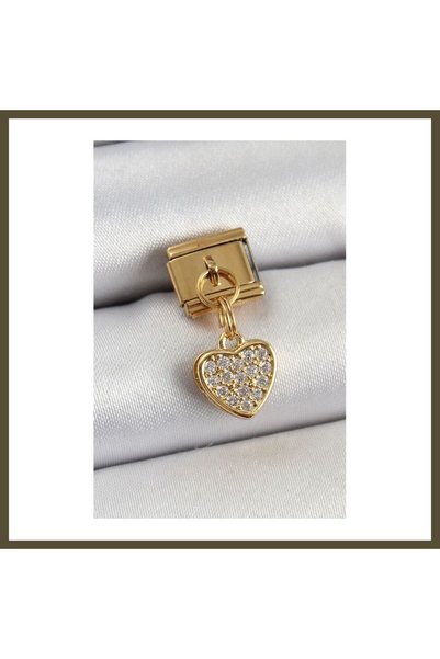 northcity n 316L Stainless Steel Dangling Zircon Stone Model, Gold Color, Nom...