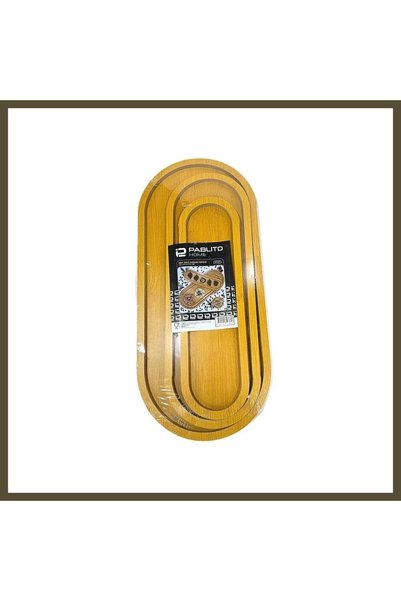 Generic Brand Set of 3 Boat-Shaped Trays BX