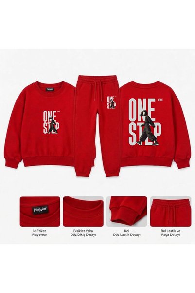 playwear Team Sweatshirt - One-Stop: Printed for Girls, Boys, and Kids - Crew...