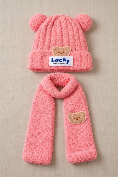 Minory Baby – Plush Beanie and Scarf 2-Piece Set | 3–18 Months
