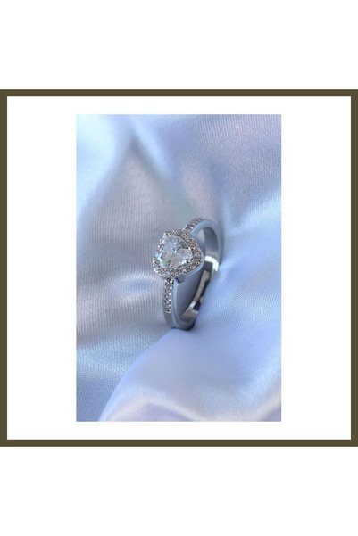 northcity n Silver-Colored Brass Women's Ring with Zircon Stone Charm, Model BX