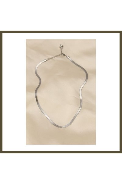northcity n 316L Steel, Silver-Colored, 45 cm Italian Chain-Style Women's Nec...
