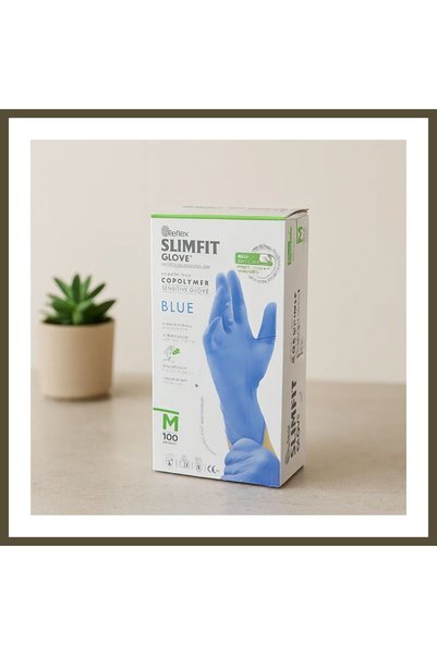 northcity n Nitrile Examination Gloves, Blue, M, Powder-Free, Pack of 100, BX