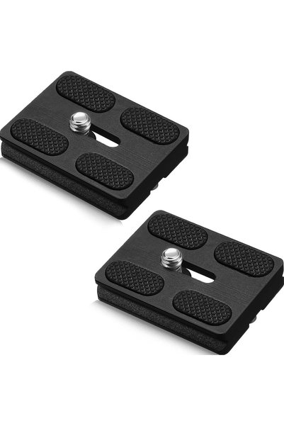 KASTWAVE 2-Pack Metal Quick Release Plate with 1/4"-20 Screw, Universal Tripo...