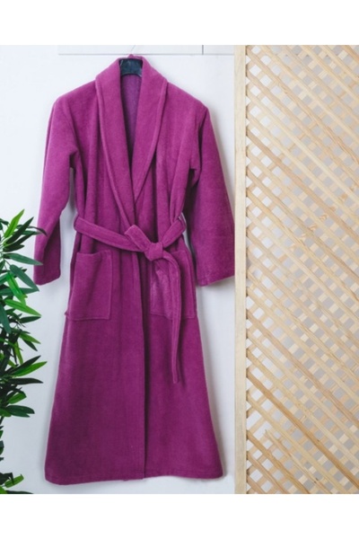 OEM Halat de baie hotelier unisex mov, bumbac 100%, 420 g/m², mărime S-M