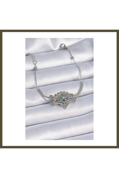 northcity n 316L Steel Silver-Colored Women's Bracelet with Blue Stones and E...