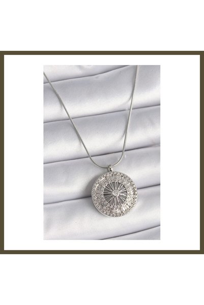 northcity n 316L Steel Silver-Colored Zircon Stone 12 Zodiac Sign Medallion W...