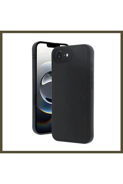 northcity n غطاء جلدي من أراس متوافق مع هاتف iPhone 16E - أسود BX.