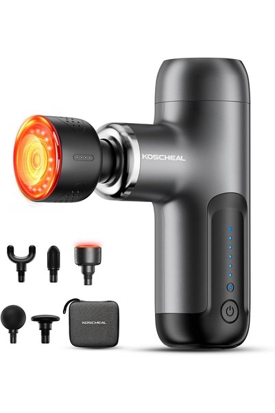 KOSCHEAL Mini Massage Gun Deep Tissue with Heat 3 Temperature Settings