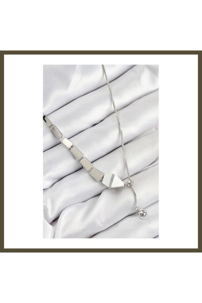 northcity n Silver-Colored Women's Necklace with Rice Snake Design and Adjust...