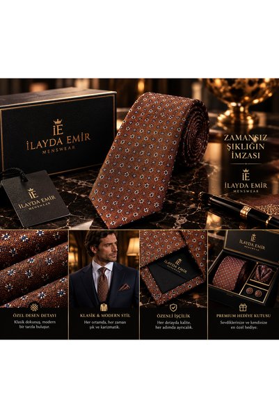 ilayda emir Premium Men's Tie Pocket Square: Specially Woven, Stylish and Mod...