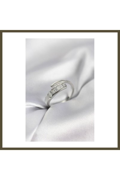 northcity n Silver-Colored Women's Ring with Zircon Stones, BX