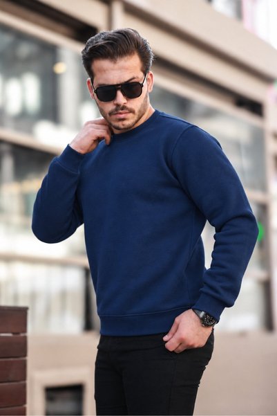 comstar Men's Oversized Three-Ply Compact Cotton Sweatshirt
