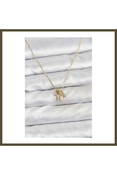 northcity n Gold-Toned Minimalist Charm Necklace for Women BX